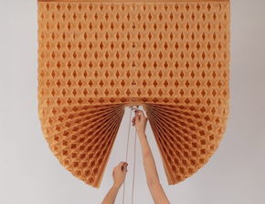 再生紙制作可調節的折疊百葉窗