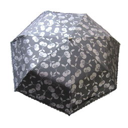 天堂傘 蘋果樂園防紫外線三折超輕傘 3303e香檳