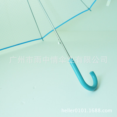 時尚品牌阿依蓮服飾透明直桿廣告傘 年輕款的新潮選擇